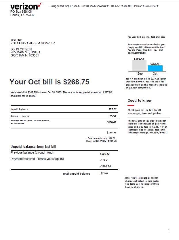  Minol USA business utility bill 